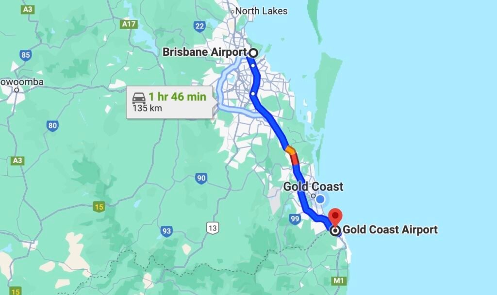 Gold Coast to Brisbane Airport